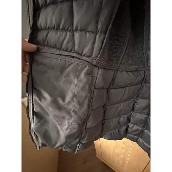 BERNARDO Ladies' Blue Hooded EcoPlume Packable Quilted Puffer Winter Coat Size M - Picture 9 of 14